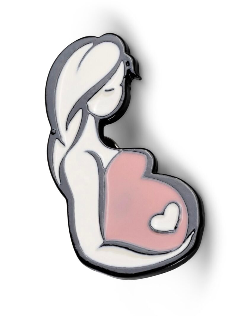 Pregnant women OB-GYN enamel pin