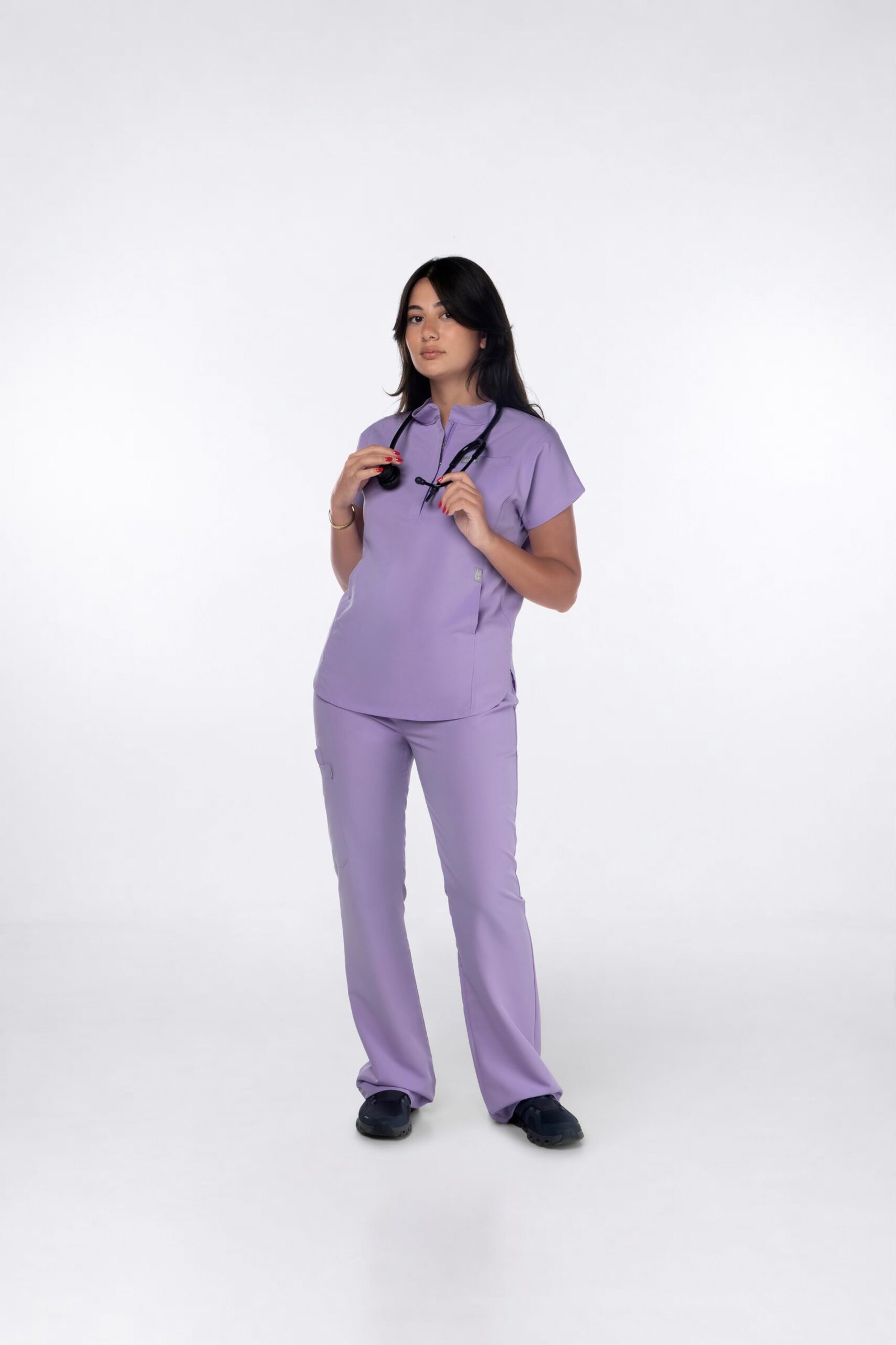 Flare women's scrub pants – view 2