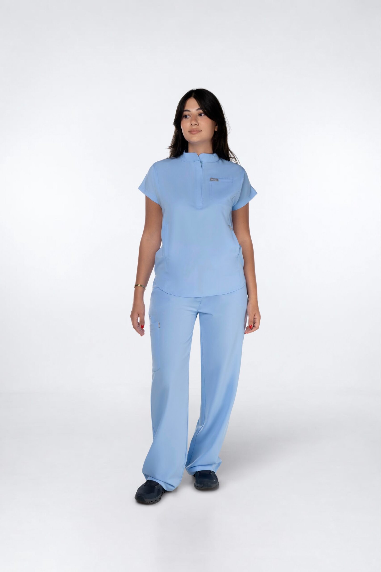 Wide Leg women's scrub pants – view 2