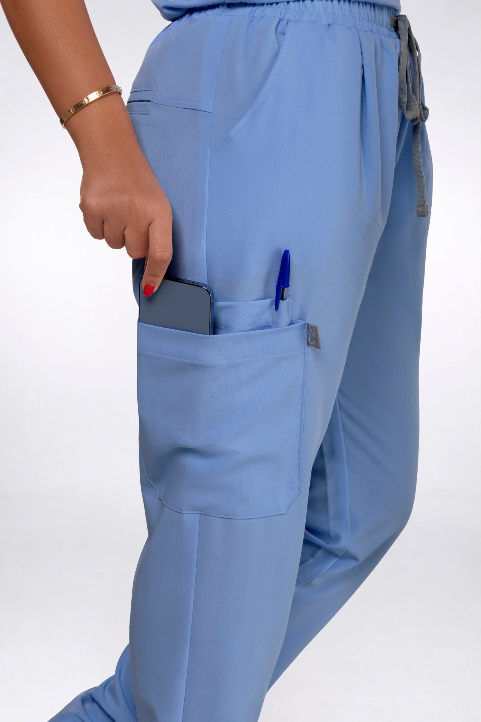 Straight Leg women's scrub pants – view 2